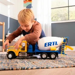 Fat Brain Toy 1:16 Big Farm Peterbilt Semi With Cement Mixer Online