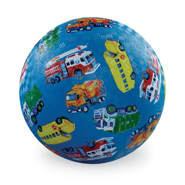 Fat Brain Toy 7 inch Playground Ball - City Vehicles New