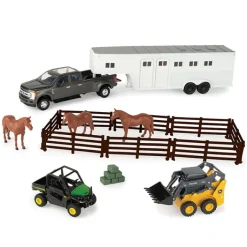 Fat Brain Toy 1/32 John Deere Horse Ranch Hobby Set Best