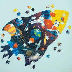 Fat Brain Toy 300 Piece Shaped Scene Puzzle - Outer Space Best
