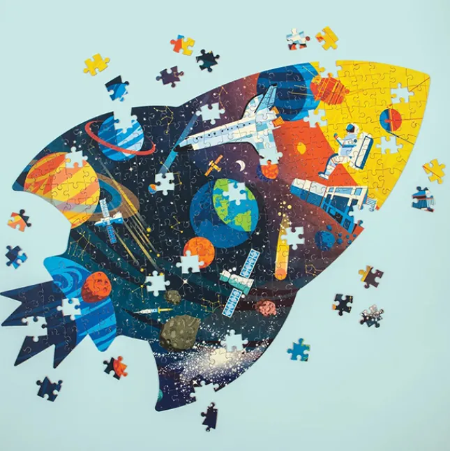 Fat Brain Toy 300 Piece Shaped Scene Puzzle - Outer Space Best