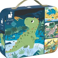 Fat Brain Toy 4 Progressive Puzzles - Dinosaurs New