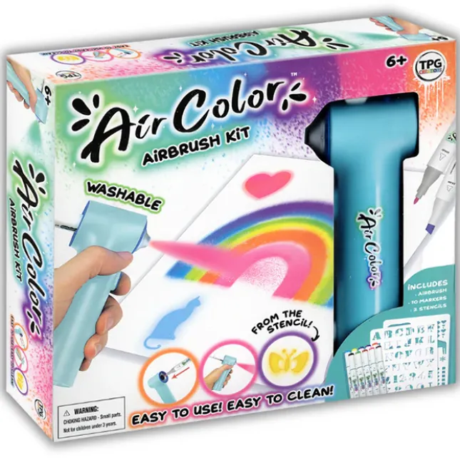Fat Brain Toy Aircolor Airbrush Kit New