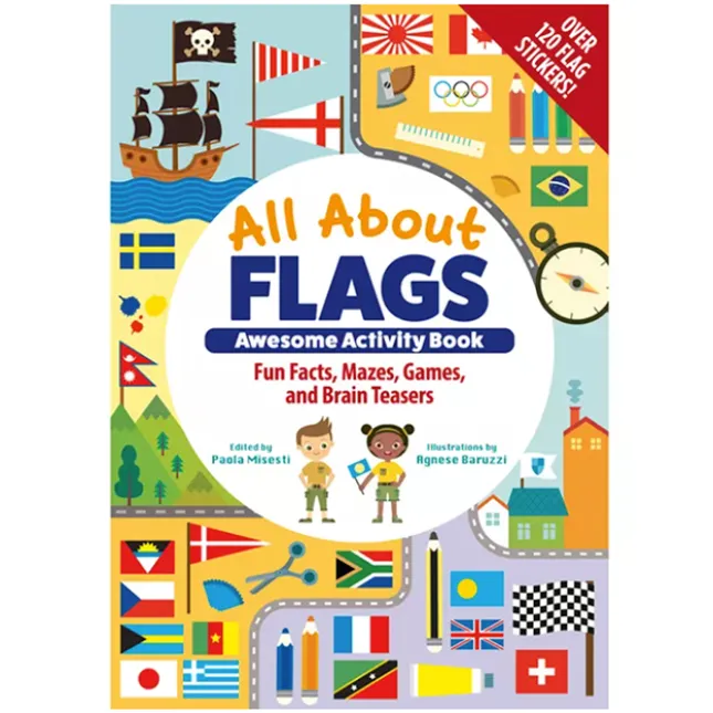 Fat Brain Toy All About Flags Awesome Activity Book New