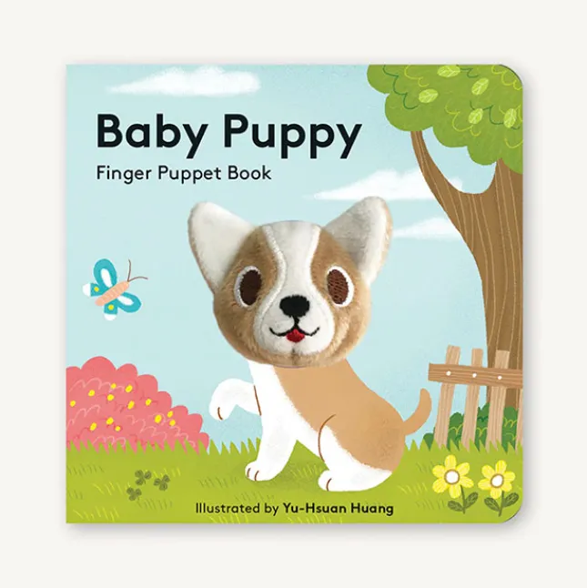 Fat Brain Toy Baby Puppy Finger Puppet Book Outlet