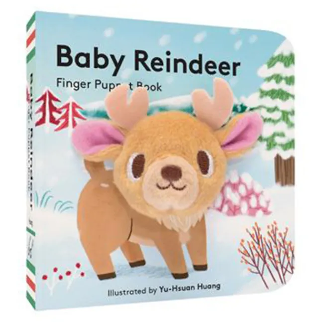 Fat Brain Toy Baby Reindeer Finger Puppet Book Clearance