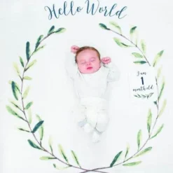 Fat Brain Toy Baby's First Year Blanket & Card Set - Hello World Best
