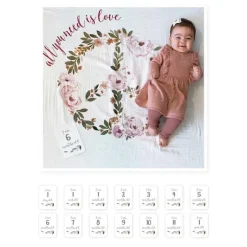 Fat Brain Toy Baby's First Year Blanket & Card Set - All You Need Is Love Discount