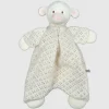 Fat Brain Toy Bahbah the Lamb Baby Lovey with Natural Rubber Teether Head New
