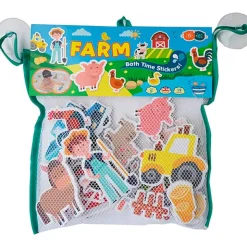Fat Brain Toy Bath Stickers - Farm Fashion