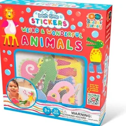 Fat Brain Toy Bath Time Stickers - Weird & Wonderful Animals Fashion