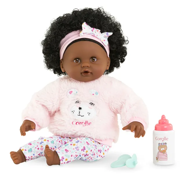 Fat Brain Toy Bebe Calin Caroline Doll Set - 12 inch Fashion