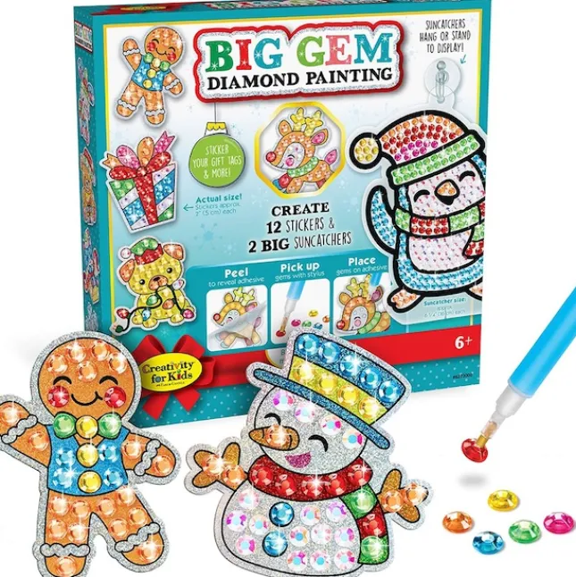 Fat Brain Toy Big Gem Diamond Painting - Holiday Hot