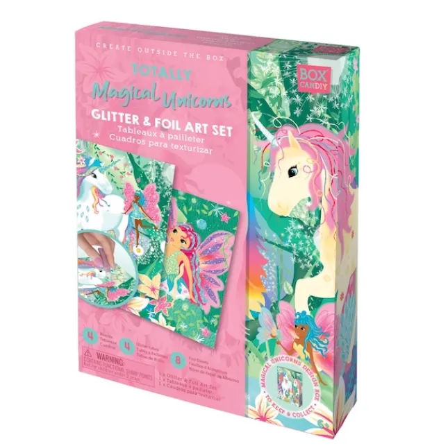 Fat Brain Toy Box CanDIY Totally Magical Unicorns Glitter & Foil Art Set Discount