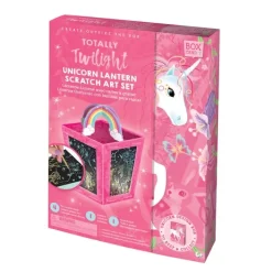 Fat Brain Toy Box CanDIY Totally Twilight Unicorn Lantern Scratch Art Set Sale