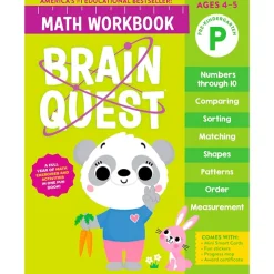 Fat Brain Toy Brain Quest Math Workbook - Pre-Kindergarten Clearance