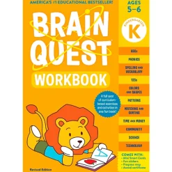 Fat Brain Toy Brain Quest Math Workbook - Kindergarten Discount