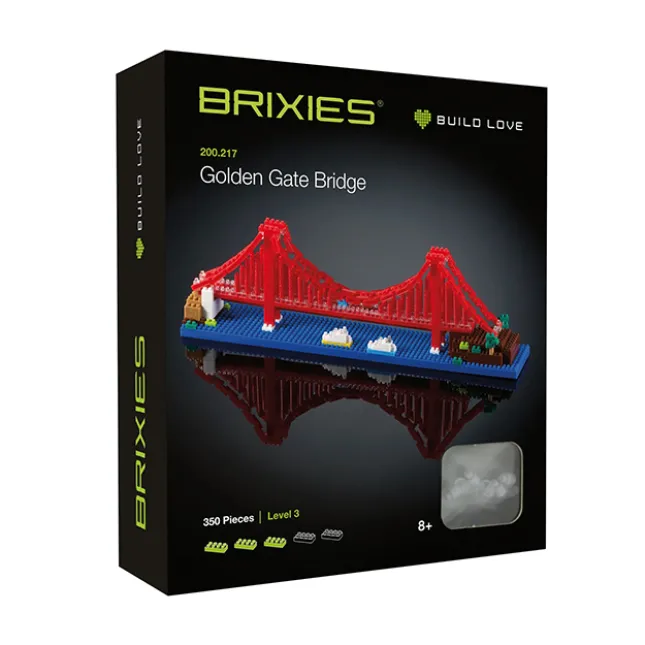 Fat Brain Toy Brixies Golden Gate Bridge Hot