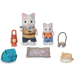 Fat Brain Toy Calico Critters - Exciting Explorations Set - Latte Cat Brother & Baby Fashion