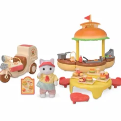 Fat Brain Toy Calico Critters - Hamburger Stand Fashion