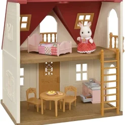 Fat Brain Toy Calico Critters - Red Roof Cozy Cottage Starter Home Outlet