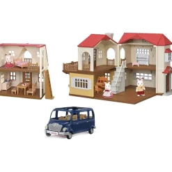 Fat Brain Toy Calico Critters - Red Roof Grand Mansion Gift Set Online