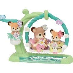 Fat Brain Toy Calico Critters Deer Babies - Floral Swing Set Clearance