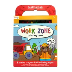 Fat Brain Toy Carry-Along! Work Zone Coloring Book Best