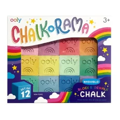 Fat Brain Toy Chalk-O-Rama Block Sidewalk Chalk - Set of 12 New