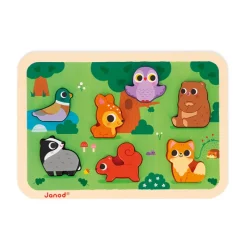 Fat Brain Toy Chunky Wooden Forest Puzzle Best