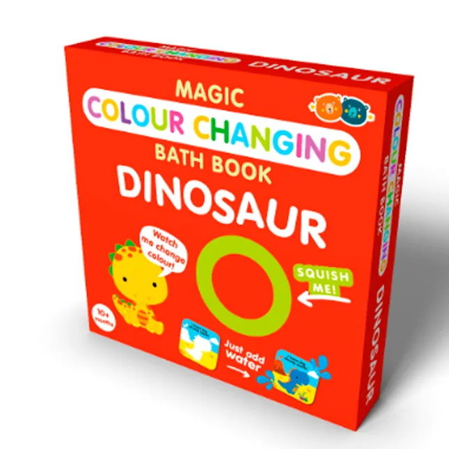 Fat Brain Toy Color Changing Bath Book - Dinosaur Hot