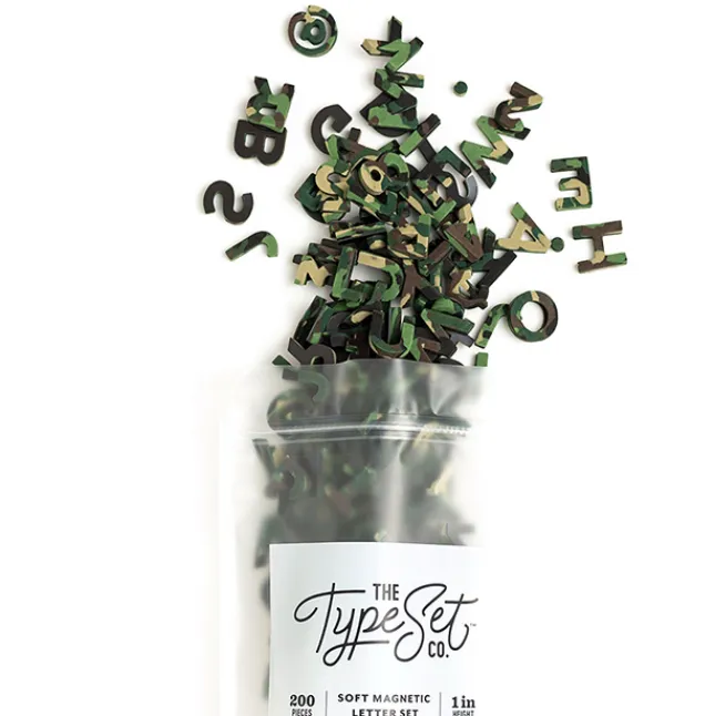 Fat Brain Toy Confetti Woodland Camo Soft Magnetic Letters Discount