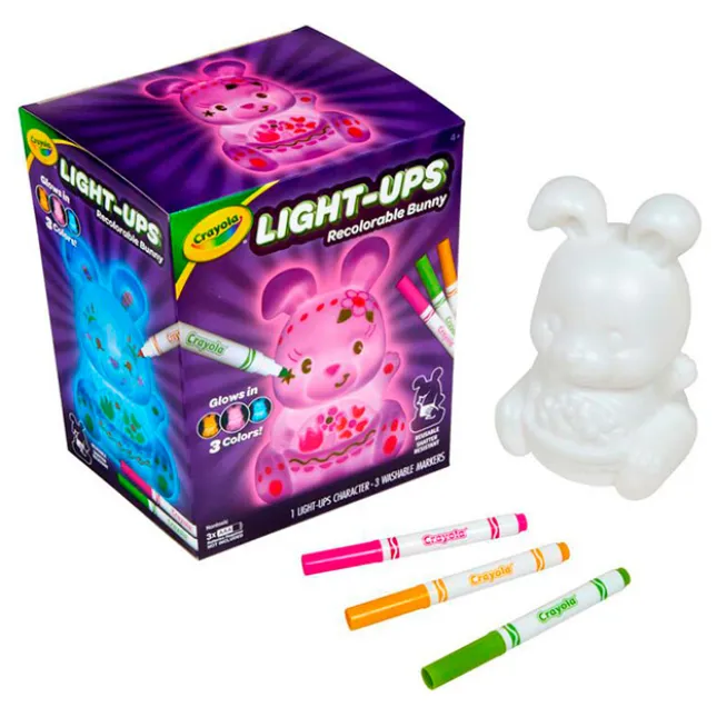 Fat Brain Toy Crayola Light-Ups - Recolorable Bunny New