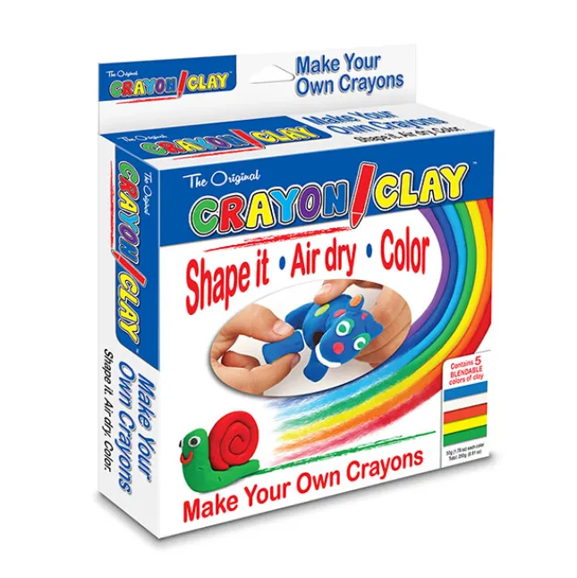 Fat Brain Toy Crayon Clay 50g - 5 Colors Outlet