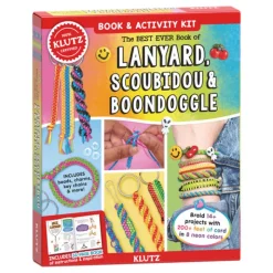 Fat Brain Toy Klutz The Best Ever Book of Lanyard Scoubidou and Boondoggle Fashion