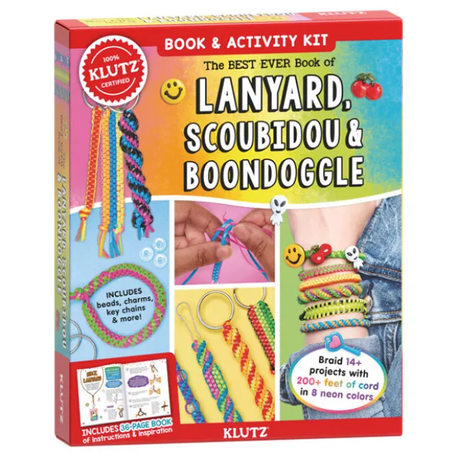 Fat Brain Toy Klutz The Best Ever Book of Lanyard Scoubidou and Boondoggle Fashion