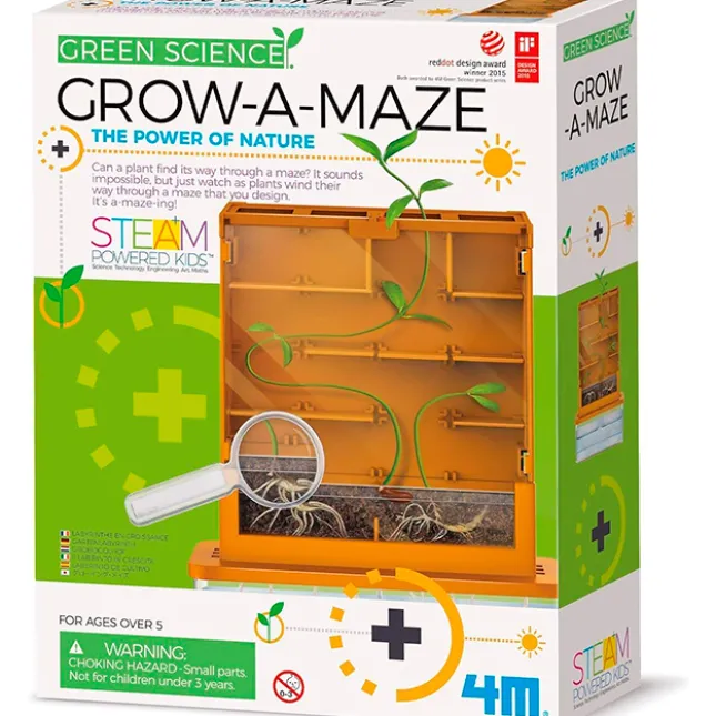 Fat Brain Toy 4M Green Science Grow-A-Maze Kit New