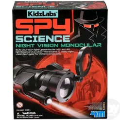 Fat Brain Toy 4M KidzLabs Spy Science Light-Up Monocular Kit Clearance