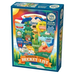 Fat Brain Toy National Park Bucket List 500 pc Puzzle Discount
