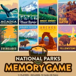 Fat Brain Toy National Parks Memory Card Game Hot