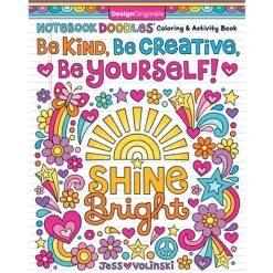Fat Brain Toy Notebook Doodles Be Kind Be Creative Be Yourself! Outlet
