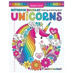Fat Brain Toy Notebook Doodles Unicorns - Coloring & Activity Book Best