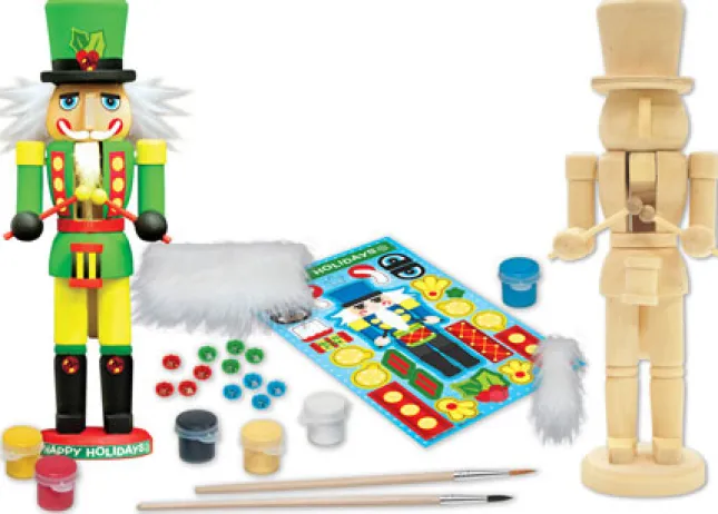 Fat Brain Toy Nutcracker Drummer Wood Painting Kit Clearance