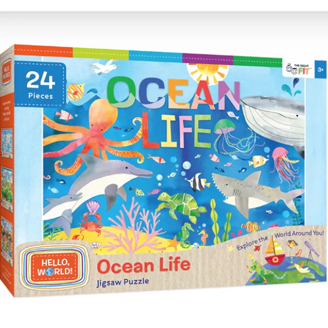 Fat Brain Toy Ocean Life 24pc Puzzle Outlet