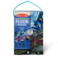 Fat Brain Toy Outer Space Glow in the Dark Floor Puzzle Hot