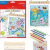 Fat Brain Toy Paint by Numbers Mermaid Pets Wall Art New