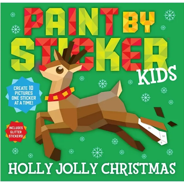 Fat Brain Toy Paint By Sticker Kids - Holly Jolly Christmas Sale