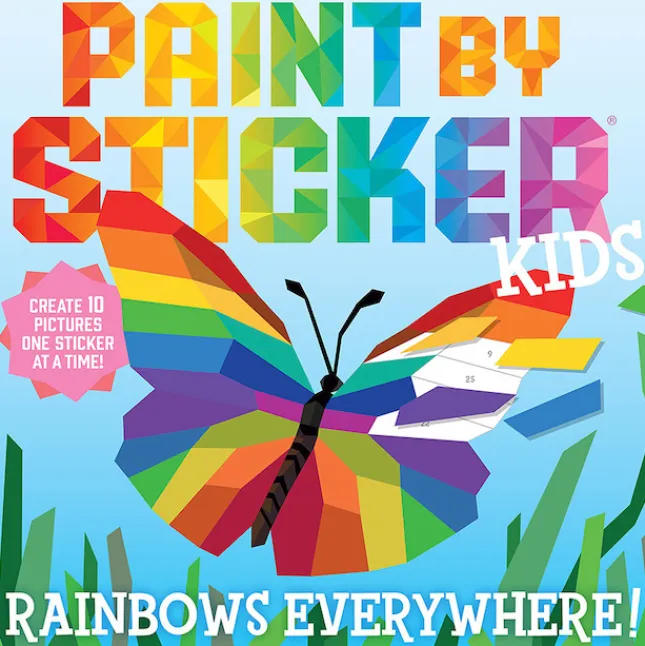 Fat Brain Toy Paint By Sticker Kids - Rainbows Everywhere New