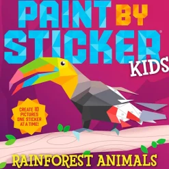 Fat Brain Toy Paint By Sticker Kids - Rainforest Animals Fashion