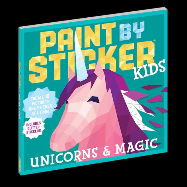 Fat Brain Toy Paint By Sticker Kids - Unicorns & Magic Fashion